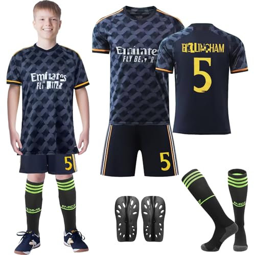 Wirhaut Football Kits for Kids, 23/24 Home Away Soccer Jerseys No.5 Football Kits No.7 Football Kit Football Training Set