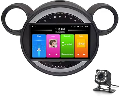Wlane Car Stereo Für Mini Cooper Countryman R56 R60 2011-2013 Carplay Android Auto Tragbares Auto Radio, 9 Zoll Ips Touchscreen Carplay-bildschirm Mit Bluetooth Mirror Link Sat Nav(Color:4-Core 2+32G)