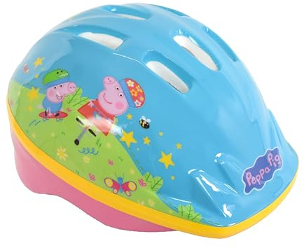 Peppa Pig Unisex Jugend Safety Helmet-Size 48-52cm Kinder-Sicherheitshelm, Mehrfarbig, 48cm-52cm