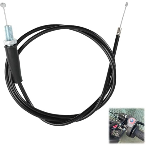 110cm Motorcycle Throttle Cable Replacement for Pit Dirt Bikes and Motocross, Universal Straight Head Throttle Oil Line, Durable Extension Throttle Wire for Trail and Off-Road Motorcycles