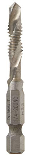 DEWALT Drill Tap, UNC, 1/4-Inch (DWADT1420)