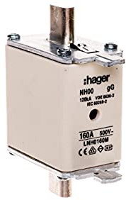 Sicherung NH00 160A 500V gG LNH0160M 3250614120770 Hager