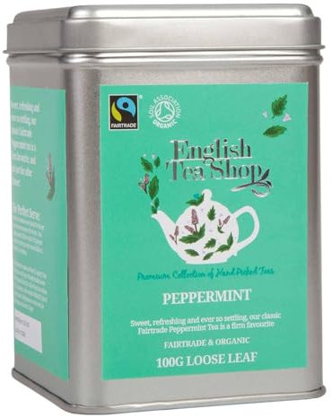 ETS - Pfefferminze BIO | Fairtrade loser Kräutertee Pfefferminztee | kühlend erfrischend & minzig aromatische - 100g Dose