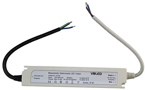 VBLED® LED Trafo max. 12,6W, 350mA, 230V Driver, Transformator wasserdicht, IP67