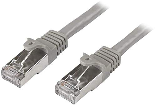 StarTech 2m Cat6 Netzwerkkabel, geschirmt (S/FTP), Snagless, Grau | Patchkabel, RJ45 St/St, 10 Gigabit, reines Kupfer, 100W PoE, vergoldete Kontakte, EMI/RFI-Schutz