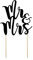 Cake Topper Mr & Mrs 25,5 cm x 1 Stück Tortendeko Kuchendeko Tortenstecker Tortenfigur Hochzeit schwarz