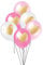 Unique Palloncini in Lattice per Feste-30 cm-Design a Cuore in Oro Rosa e Bianco-Confezione da 6, Gold, Taglia unica, 57080