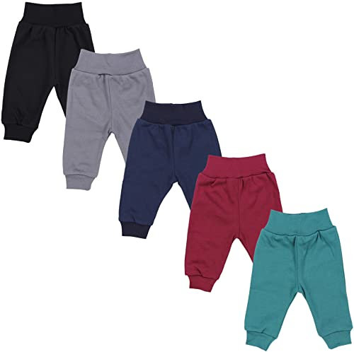 TupTam Pumphose Baby 5er Pack Unisex - Bequeme Baby Hose für Jungen und Mädchen aus Oeko-Tex Baumwolle, Farbe: Junge 6, Größe: 104