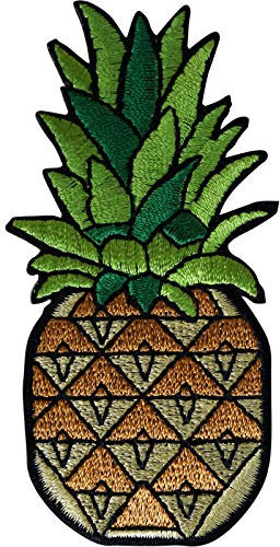 ELLU Ananas Patch Eisen annähen Kleidung Obst Bestickt Abzeichen Stickerei Applique