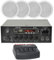 ADCB LTD New Cafe Restaurant Home Bluetooth Amplifier Ceiling Speaker System Kit - 2,4,8 Works With Google Home & Amazon Alexa