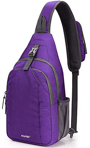 G4Free Sling Rucksack Brust Umhängetasche Crossbody Gym Daypack für Outdoor Radfahren Reisen Wandern Unisex