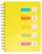 Tomaibaby A5 Spiralblock 6. 3X8. 2-Zoll-Notizblock Spiralförmiges Geschäftsnotizbuch mit Trennwand für Die Büroschule (A5 Gelb)