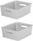 2 x 13L Grey Curver Basket