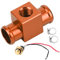 Qiilu Commutateur de température, thermostat en alliage d'aluminium Commutateur de température de l'eau Capteur de température du ventilateur de refroidissement