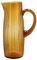 BITZ Kusintha Kanne, Wasserkrug aus Glas, Fassungsvermögen 1,2 L, Amber