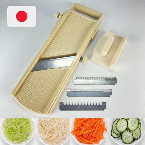 SOONEAR Mandoline Slicer für Gemüse, Obst [Made in Japan] Küchenschäler Japanische Edelstahlklinge