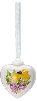 Hutschenreuther 02256-727114-27840 Porzellan-Mini-Herz Frühlingsgrüsse Sonnenhut (1 Stück)