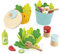 Janod - Ma Salade Composée - Jouet d'Imitation Cuisine et Dinette - 33 Eléments en Bois et Feutrine - Certifié FSC - Peinture à l'Eau - Dès 3 Ans, J06595