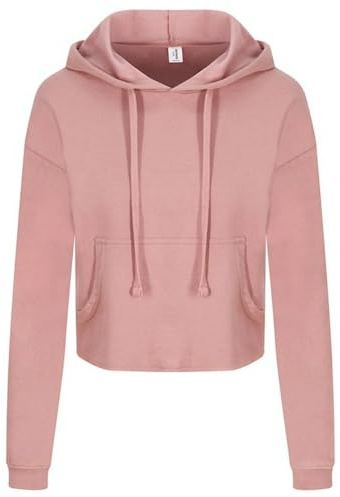 AWDis Just Hoods JH016 Ladies Cropped Hoodie - Dusty Pink - XS