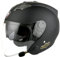 Bluetooth Jethelm Motorradhelm ECE Zertifizierung Integrierter Bluetooth-Helm Jet Scooter Helm Rollerhelm Jet-Helm Herren Damen mit Doppelvisier F,M