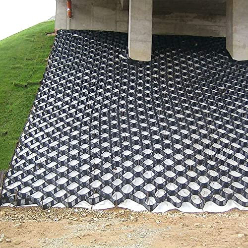 ZJMAMA Stabilisateur de Gravier Grille De Sol en Gravier De sous-Sol - pour Allée/Parking/Jardin, Mur De Soutènement Évolutif en Géogrille HDPE Robuste, Système De Stabilisation des Pavés Perméables
