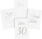Tischnummern Hochzeit Silver 1-30 - Head Table - Gift Table - DIN A6 (10x15 cm) - Silverfoliert Hochzeitstischnummern - Tisch-nummern - Tischnummern Tischkarten Silver
