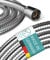 Engelbach® Duschschlauch 1,25m mit doppeltem Verdrehschutz - Brauseschlauch aus Edelstahl - Flexibel & Knickfest - Universelles ½” Anschlussmaß - Made in Germany
