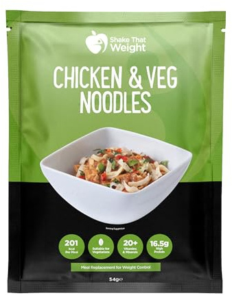 Shake That Weight - Chicken & Vegetable Noodles, High Protein, Low Calorie, Meal Replacement for Weight Loss, Vegetarian, Quick & Easy