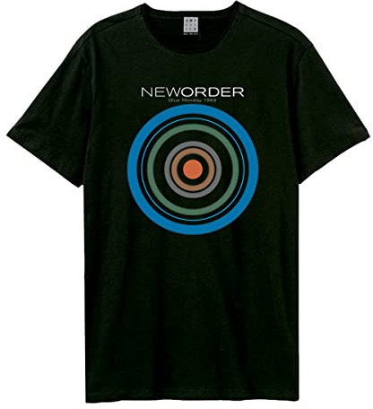 Amplified Unisex Adult Blue Monday New Order T-Shirt (XXL) (Black)