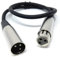 DRUT 50cm short 3 pin XLR Male Plug To XLR Female Socket, Audio Microphone, Mixer, Speaker Lead Cable 1.6ft