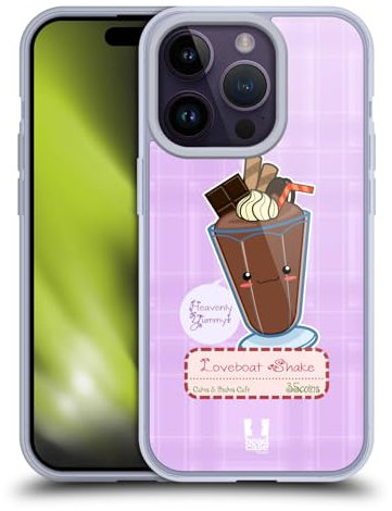 Head Case Designs Love Boat Kawaii Torte Und Milkshake Gelhülle [Militärischer Schutzgrad] Kompatibel Mit Apple iPhone 14 Pro Und Kompatibel Mit MagSafe