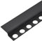 BALNEO Profilo Sfumato in Acciaio Inossidabile Profilo a Cuneo Profilo Doccia in Acciaio Inossidabile Può Essere Tagliato su Misura per La Cabina Doccia, Frontale 130cm Nero, Altezza Bordo 30mm