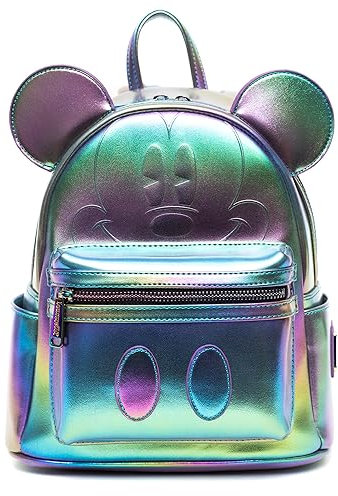 Loungefly Disney Oil Slick Mickey Mouse Mini Backpack, True Original