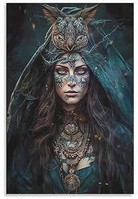 Poster mit griechischer Mythologie, Hekate, Leinwand, Wandkunst, dekorativ, modern, Heimdruck, Bild, Kunstwerke, Poster, 60 x 90 cm