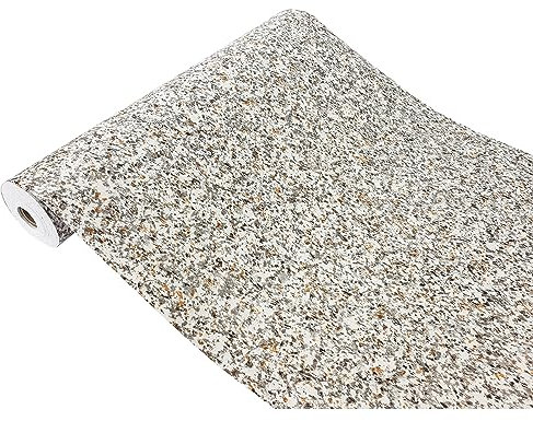 DecoMeister Klebefolie Möbel 45x100 cm | Selbstklebende Möbelfolie mit Stein-Design und wasserfester Oberfläche | Klebefolie für Möbel - einfache Anwendung und stilvolle Umgestaltung | Granit