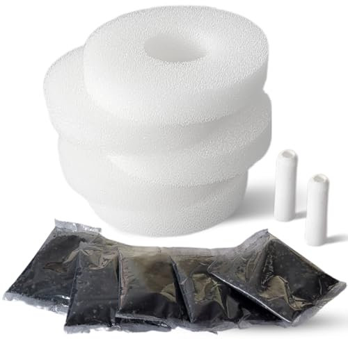 Finest-Filters 5 x kompatibel mit Biorb Filter Service Kit Nachfüllfilter Set und 2 x kompatible Biorb Air Stones