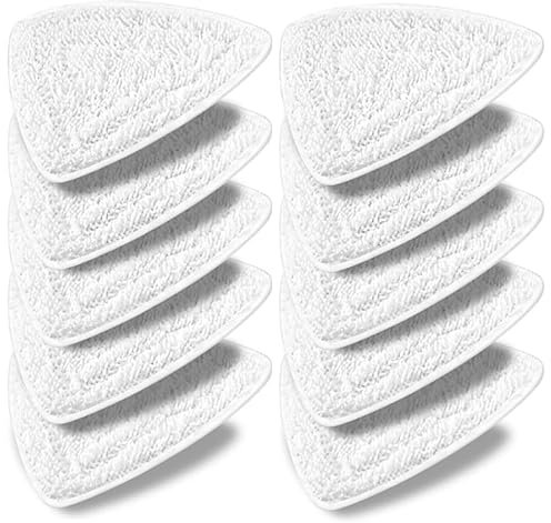 Lot de 10 housses de rechange pour nettoyeur vapeur Vileda - Pour nettoyeur vapeur Vileda - Chiffons de rechange en microfibre pour vileda Steam Plus - Lavable en machine