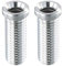 2 Pezzi Viti a Vite Cava da 35 mm, Viti Del Cestello Del Lavello, Vite Cava per Lavello, Accessori di Scarico, Adatto per Valvole di Scarico da 1,5 e 3,5, Lavelli da Cucina e Lavabi, Argento