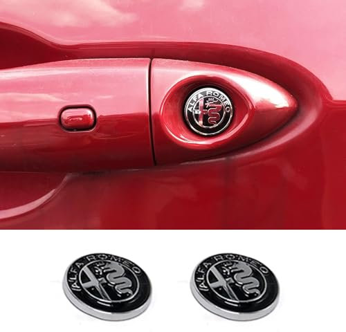 Auto Emblem Logo für Alfa Romeo Tonale ab 2022,Emblem Logo Aufkleber für Motorhaube Vorne und Hinten und Kofferraum Logo Abzeichen 3D Aufkleber,B