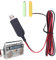 AA-Batterie-Netzteil, AA-Batterie-, USB-betrieben – AA-Batterie-, 1 m Spannungswandlerkabel 5 V – 3 V – Adapter, USB-Stromkabel ersetzen, Adapter ersetzen, Keine Batteri