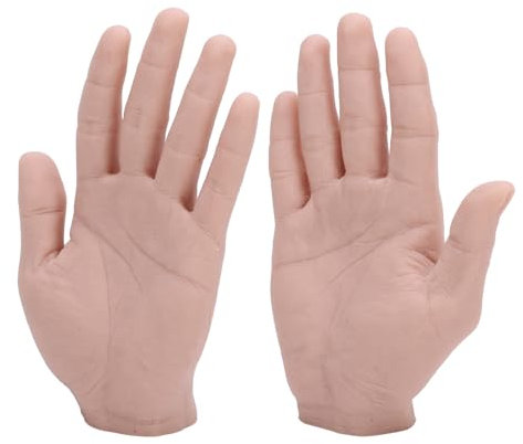 Männliche Schaufensterpuppe, 1 Paar Silikon-Männliche Handmodelle, Weich, Flexibel, Wiederverwendbar, Männliche Schaufensterpuppen-Handmodelle Zum Vorführen von Schmuckmalübungen