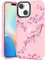 Kokaade Cute for iPhone 13 Mini Case - for Women Girls Kawaii Fashion Stylish Soft Silicone Peach Blossom Design Protective for Girly Boys Teens TPU Bumper for iPhone 13 Mini Phone Case