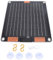 Panel Solar, 20W 5V 2A Ultra Delgado panel Solar Silicio Monocristalino con 2 Tipo C Salida, Ventosas, Cable Conexión, para Teléfonos Móviles, Tabletas, Cámaras