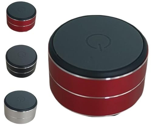 Buzzgo Speaker, Bluetooth Mini Speaker Bone Conduction, Stereo Bass Portable Small Wireless with Suction Cup (Red)