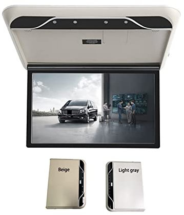 Monitor de reposacabezas para coche, Monitor de coche de 19 pulgadas, pantalla LCD HD, reproductor de vídeo for coche, 1080P, pantalla de montaje en techo de automóvil, enlace de TV Multimedia portáti