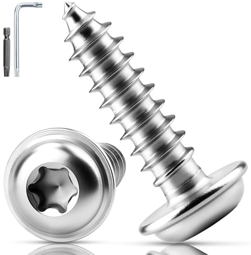 TXXATX 120 Stück Blechschrauben Edelstahl M3x20 mm Tellerkopfschrauben Selbstschneidende Schrauben mit Scheibe A2 V2A Linsenkopfschrauben Holzschrauben Torx Flachkopfschrauben für Akustikpaneele