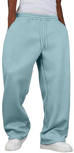 Baggy Jogginghose Stylische Jogginghosen Uncuffed Long Sporthose Weites Bein Sweathose Loose Fit Tracksuit Sweat Pants Spring Sweathose Streetwear