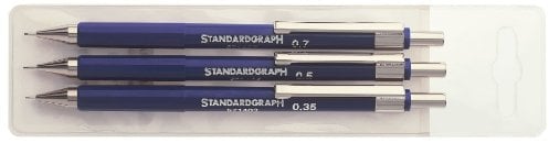 Druckbleistift Feinminenstift 3er Set 0.35/0.5/0.7mm