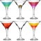 bar@drinkstuff Essence Martini Cocktail Glasses 175ml - Set of 6 - Gift Boxed Classic V Shaped Martini Glasses for Serving Cocktails