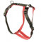 Feltmann Premium Hundegeschirr mit Alu-Max®-Metall-Steckschlössern, Soft-Nylonband Khaki Muster 35-50 cm, 15 mm